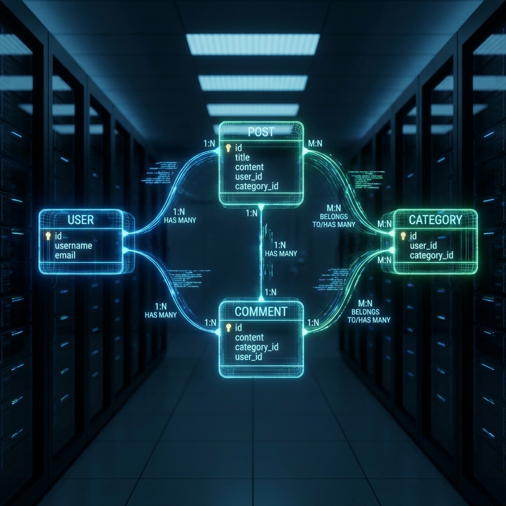 Blog Platform Schema Diagram