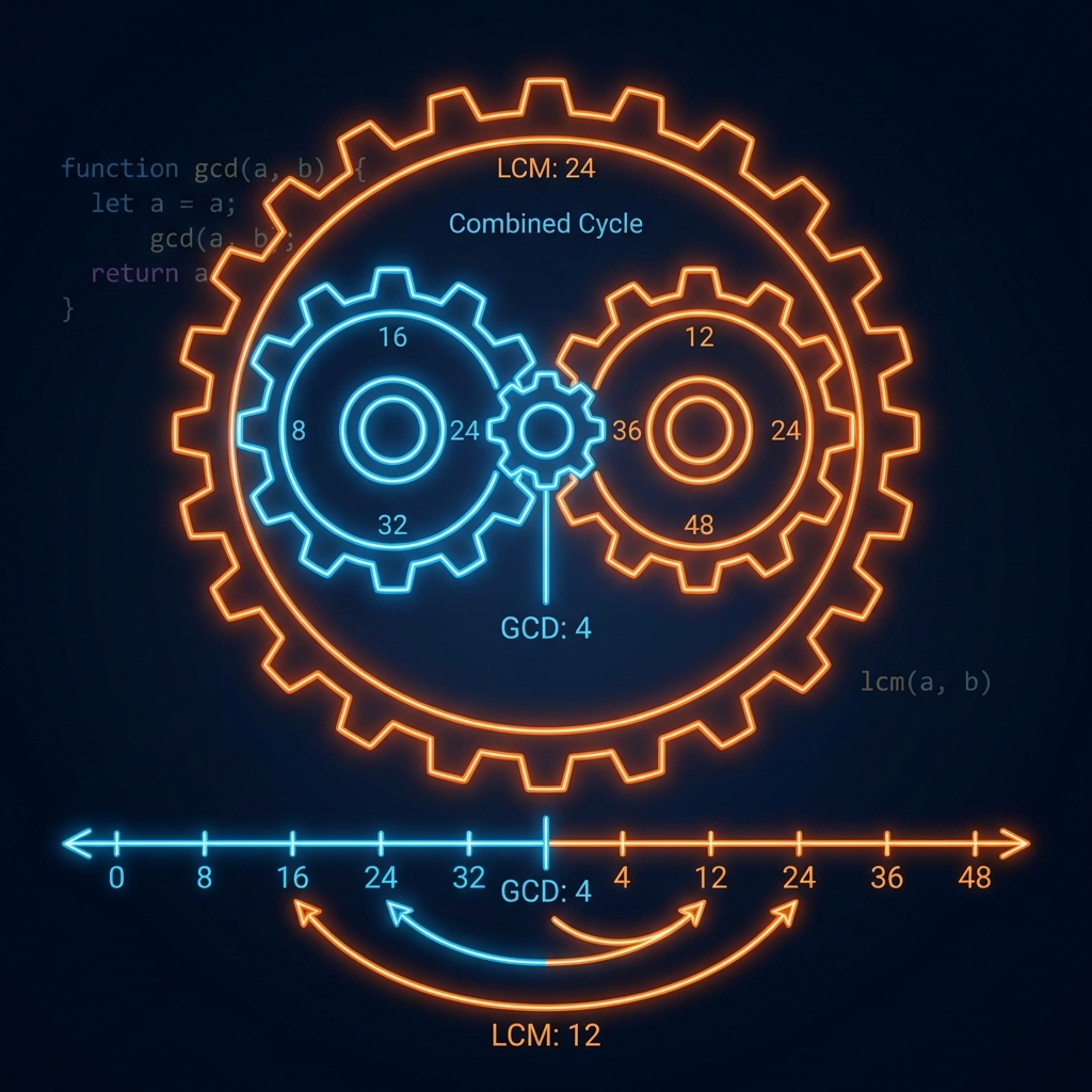 GCD and LCM visualization