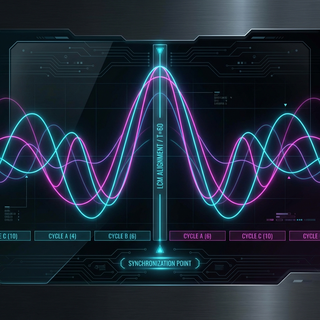 LCM Scheduling visualization